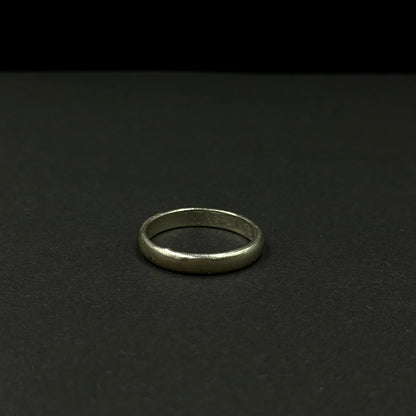Classic minimalist silver ring